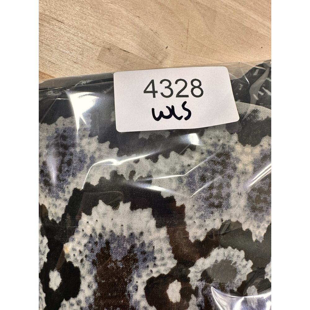 Cabi Python Retro Print Chiffon Blouse Size L - image 8